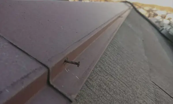 棟板金や釘の浮き